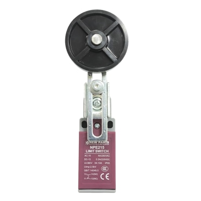 LIMITE FIM DE CURSO CLS191 COM HASTE AJUSTÁVEL E ROLDANA 50MM DE BORRACHA