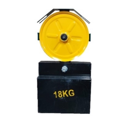 POLIA TENSORA PARA LIMITADOR BIDIRECIONAL P/CABO 5/16 UTILIZADO PARA VELOCIDADE ATÉ 90M/MIN"