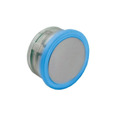 BOTÃO CÔNCAVO ESPELHADO LED AZUL 24V - 3 VIAS