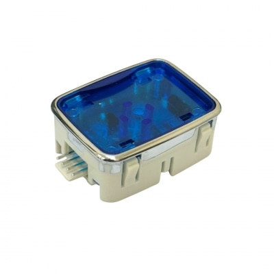CORPO BOTÃO AK25 BLUE LED 24 VDC (55525)