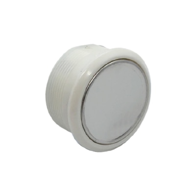 BOTÃO CÔNCAVO ESPELHADO BRANCO ABRE PORTA