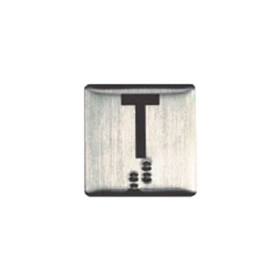 PASTILHA BRAILLE AÇO INOX 23,7 X 28,3MM