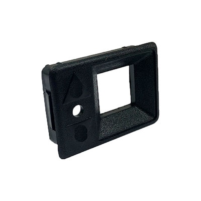 CORPO PARA BOTÃO COM 1 FURO PARA LED PRETO