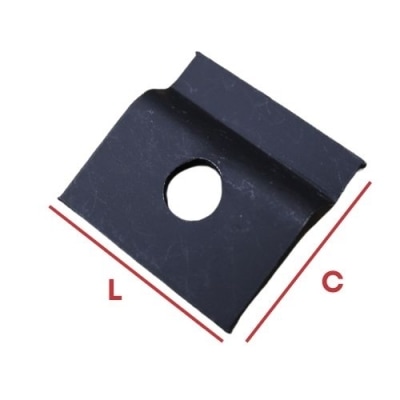CLIP PARA GUIA 3MM PEQUENA (L44) X (C38) X 10MM SEM PARAFUSO