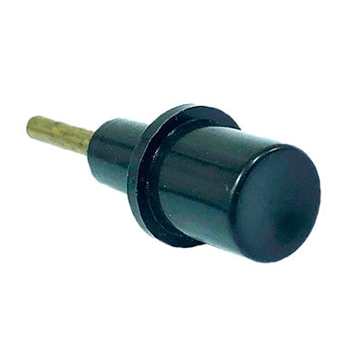 BOTÃO REDONDO 12MM PRETO COM PINO